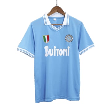Men's Replica Ennerre Napoli Home Jersey 86/87
