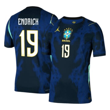 Men's Brazil ENDRICK #19 Away Player Version Jersey 2026