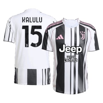 Men's Authentic adidas Juventus Home Jersey 25/26 KALULU #15