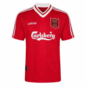 Men's Replica Reebok Liverpool Home Jersey 95/96