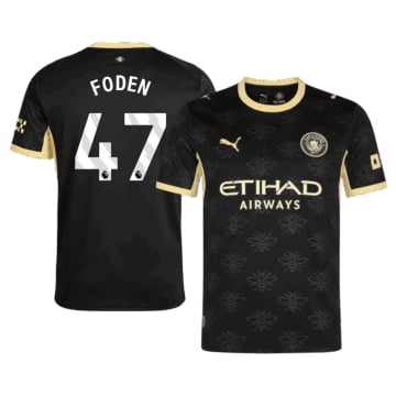 Men's Replica Puma Manchester City Away Jersey 26/27 FODEN #47