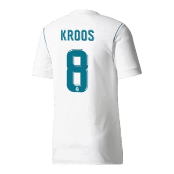 Men's Replica adidas Real Madrid Home Jersey 17/18 KROOS #8