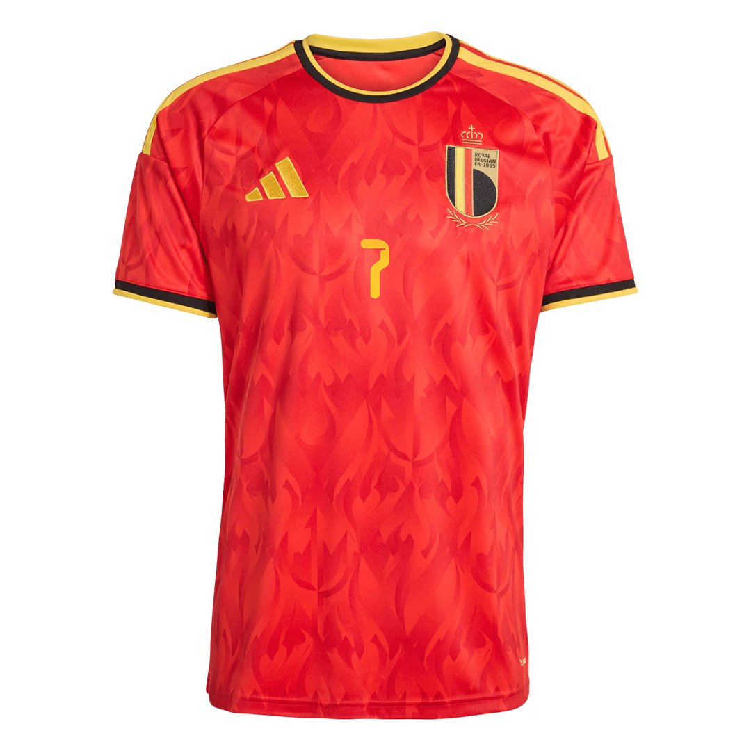 Men's Replica adidas Belgium Home Jersey 2026 DE BRUYNE #7 - Image 2