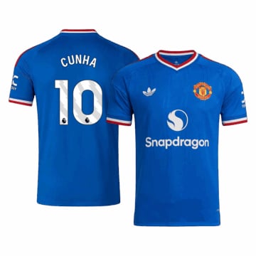 Men's Replica adidas Manchester United Away Jersey 26/27 CUNHA #10