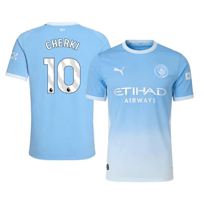 Men's Authentic Puma Manchester City Home Jersey 26/27 CHERKI #10