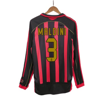 Men's Replica adidas AC Milan Home Long Sleeve Jersey 06/07