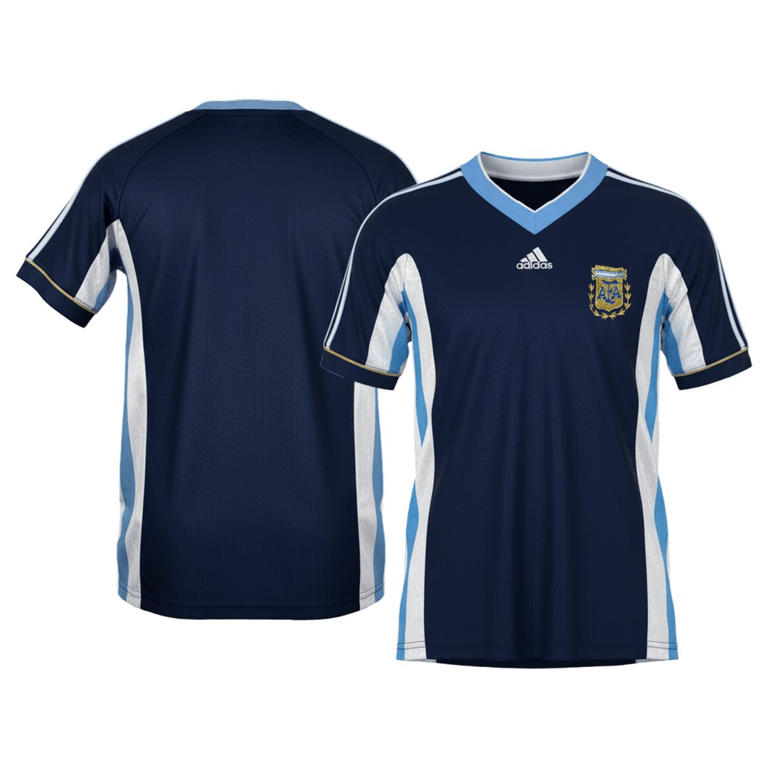 Men's Replica adidas Argentina Away Jersey 1998 - Image 3