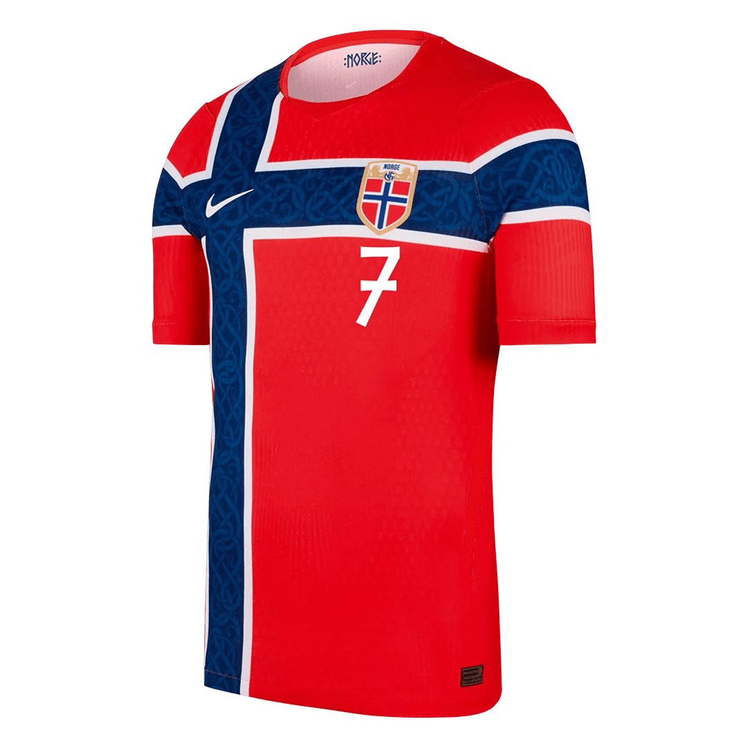 Men's Authentic Nike Norway Home Jersey 2026 SØRLOTH #7 - Image 2