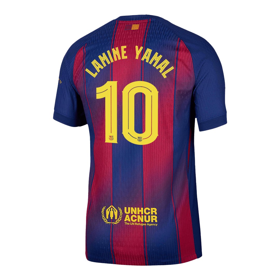 Men's Barcelona LAMINE YAMAL #10 Home Player Version Jersey 25/26 - Image 3