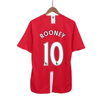 Men's Replica Nike Manchester United Home Jersey 07/08 ROONEY #10