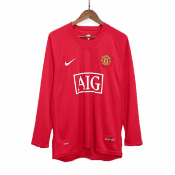 Retro Men's Manchester United Home Jersey 07/08