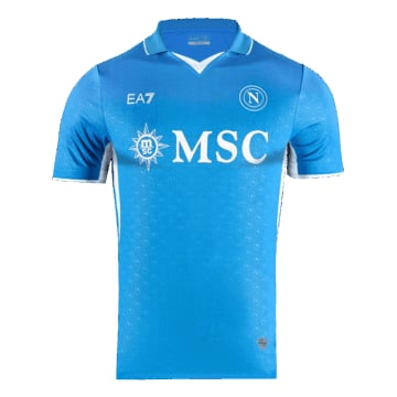 Men's Authentic Ea7 Napoli Home Jersey 24/25