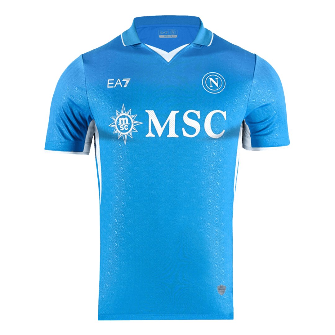 Men's Authentic Ea7 Napoli Home Jersey 24/25
