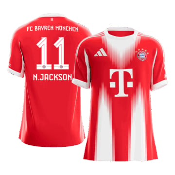 Men's Replica adidas Bayern Munich Home Jersey 25/26 N.JACKSON #11