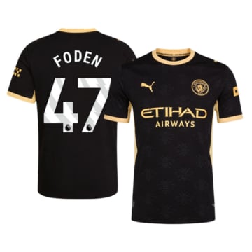 Men's Authentic Puma Manchester City Away Jersey 26/27 FODEN #47