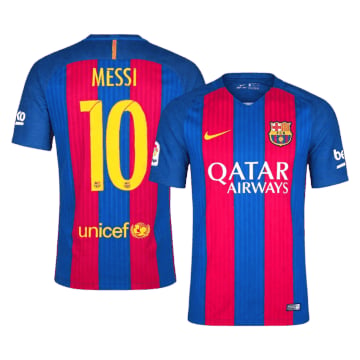 Men's Nike Barcelona Home Jersey 16/17 MESSI #10