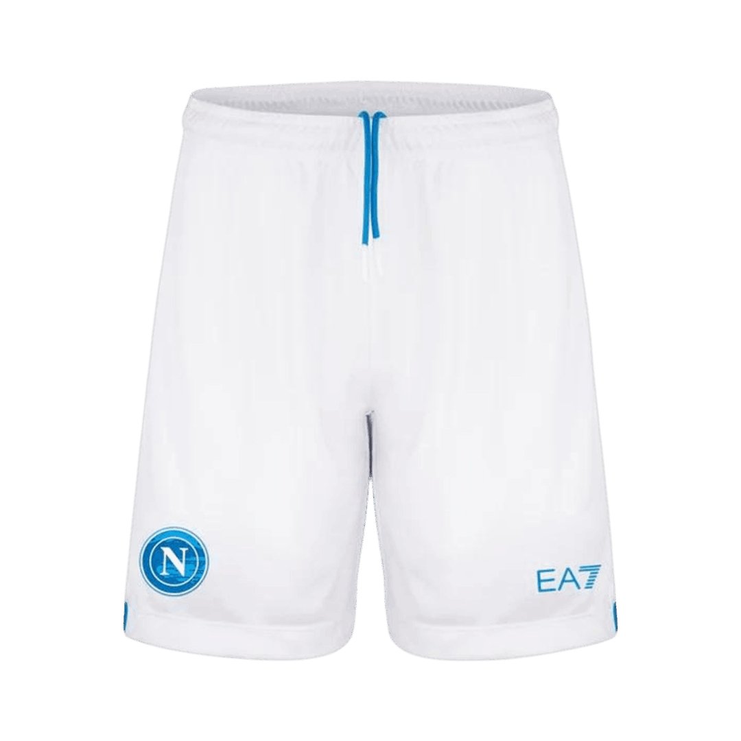 Men's Replica Ea7 Napoli Away Shorts 26/27