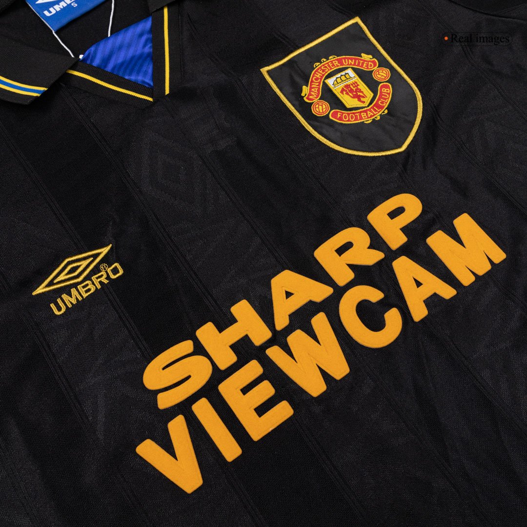 Men's Replica Umbro Manchester United Away Jersey 93/94 - Image 8