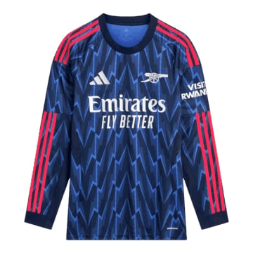 Men's Replica adidas Arsenal Away Long Sleeve Jersey 25/26