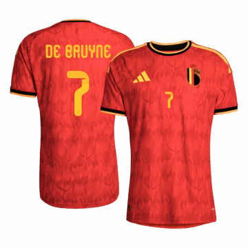 Men's Authentic adidas Belgium Home Jersey 2026 DE BRUYNE #7