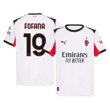 Men's Authentic Puma AC Milan Away Jersey 25/26 FOFANA #19