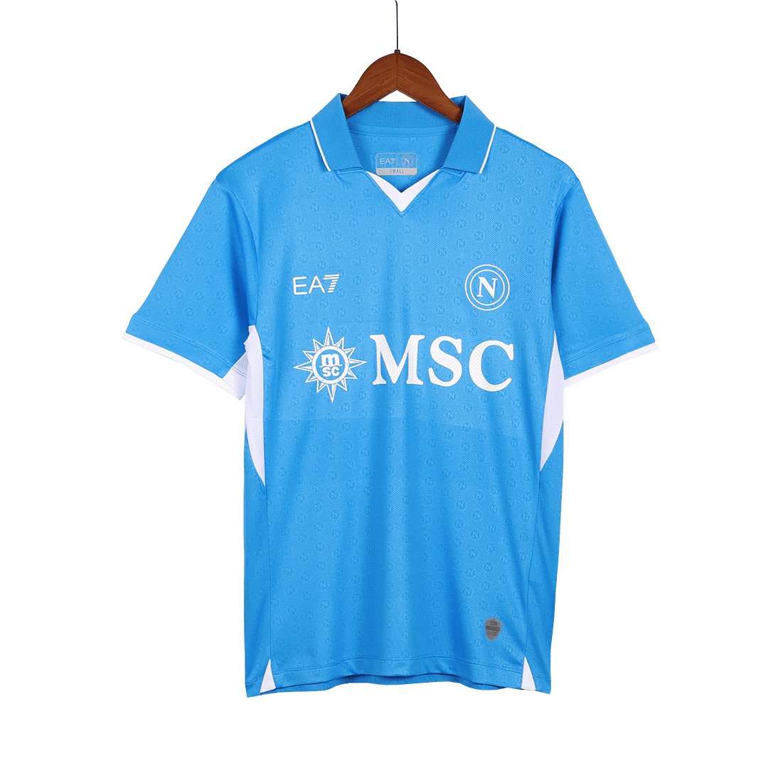 Men's Authentic Ea7 Napoli Home Jersey 24/25 - Image 4
