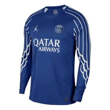 Men's Replica Jordan Paris Saint-Germain Fourth Long Sleeve Jersey 24/25