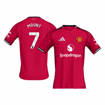 Men's Replica adidas Manchester United Home Jersey 25/26 MOUNT #7