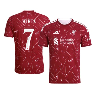 Men's Replica adidas Liverpool Home Jersey 26/27 WIRTZ #7
