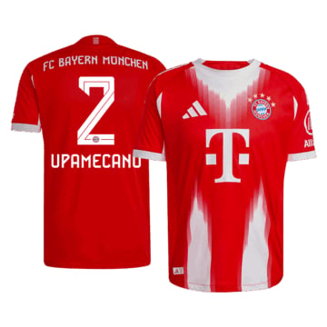 Men's Authentic adidas Bayern Munich Home Jersey 25/26 UPAMECANO #2