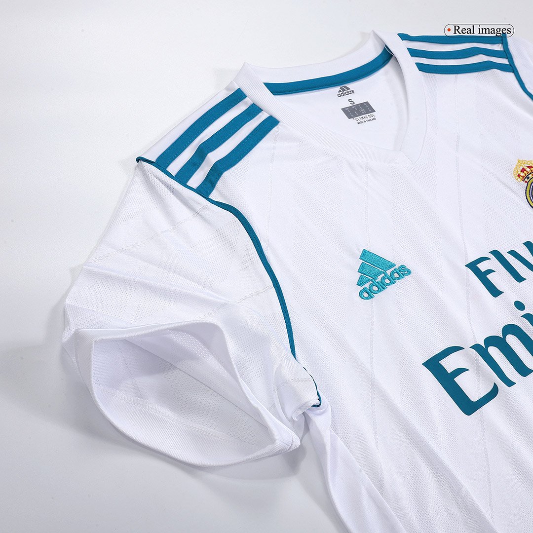Retro Men's Real Madrid Home Jersey 17/18 - Image 4