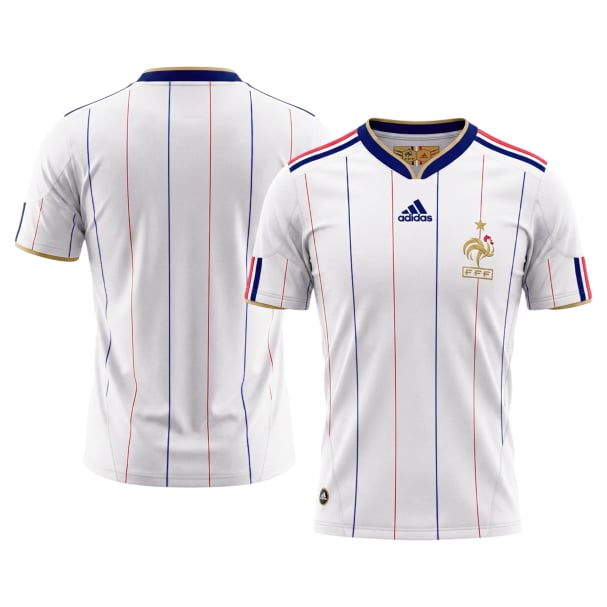 Men's Replica adidas France Away Jersey 2010 - Image 3