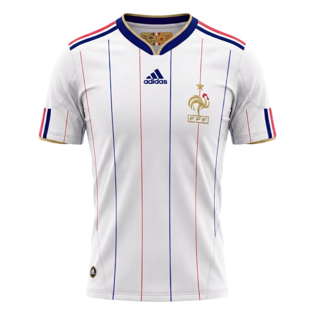 Men's Replica adidas France Away Jersey 2010 - Image 4
