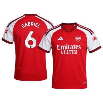 Men's Replica adidas Arsenal Home Jersey 26/27 GABRIEL #6