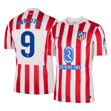 Men's Replica Nike Atletico de Madrid Home Jersey 25/26 SØRLOTH #9