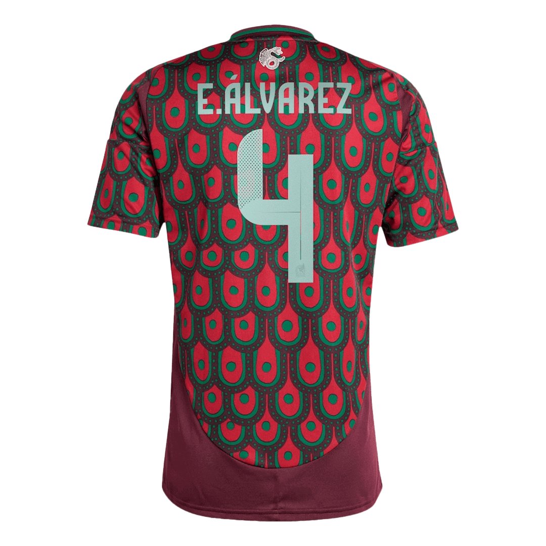Men's Mexico E.ÁLVAREZ #4 Home Jersey 2024 - Image 3