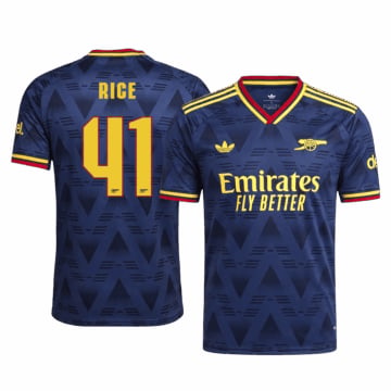 Men's Authentic adidas Arsenal Away Jersey 26/27 RICE #41