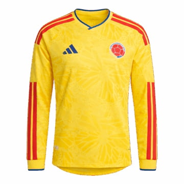 Men's Replica adidas Colombia Home Long Sleeve Jersey 2026