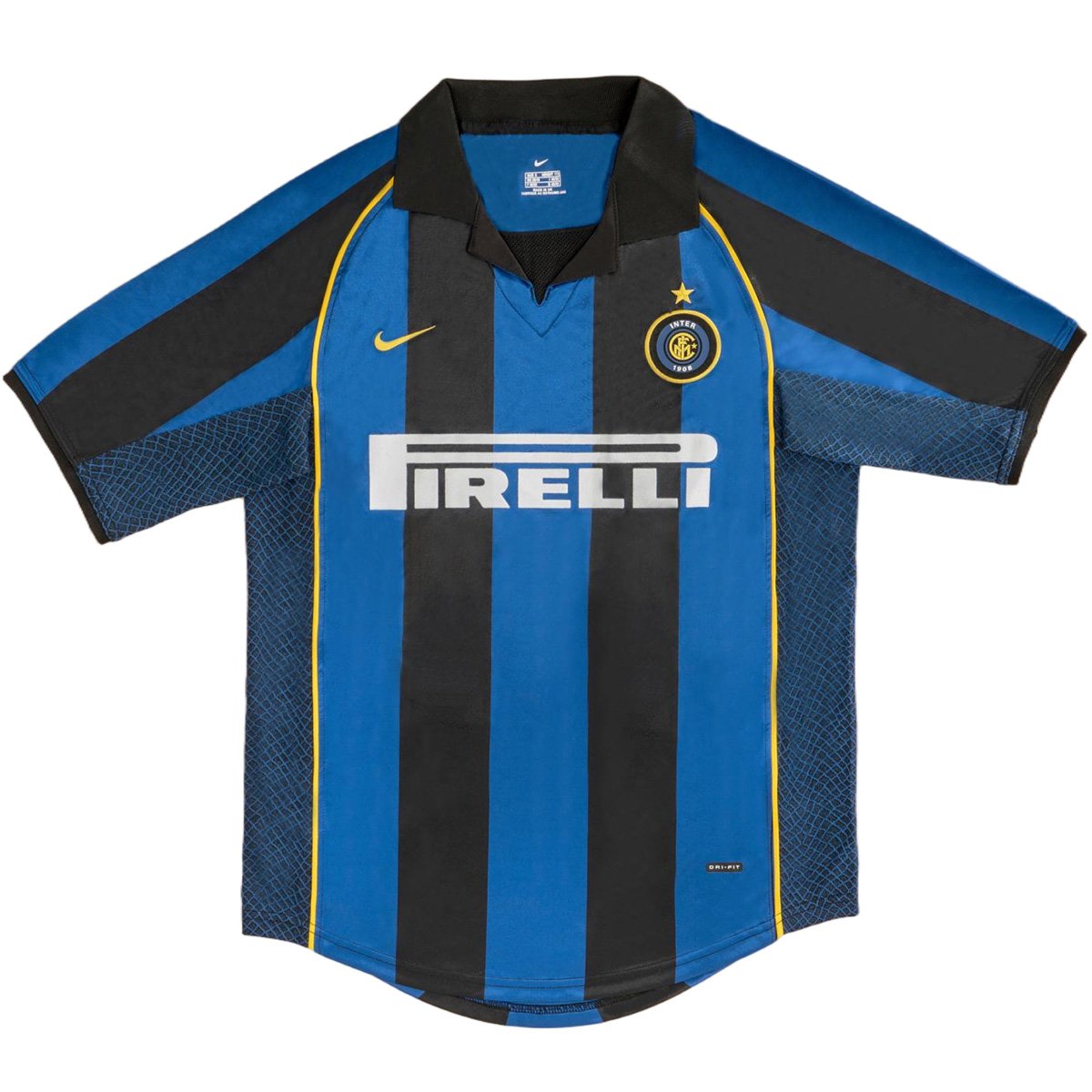 Men's Replica Nike Inter Milan Home Jersey 01/02 - Image 2