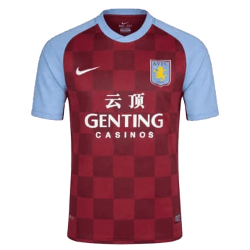 Men's Replica Nike Aston Villa Home Jersey 11/12