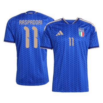 Men's Replica adidas Italy Home Jersey 2026 RASPADORI #11