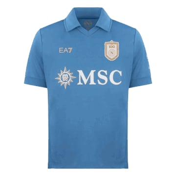 Men's Replica Ea7 Napoli Home Jersey 26/27