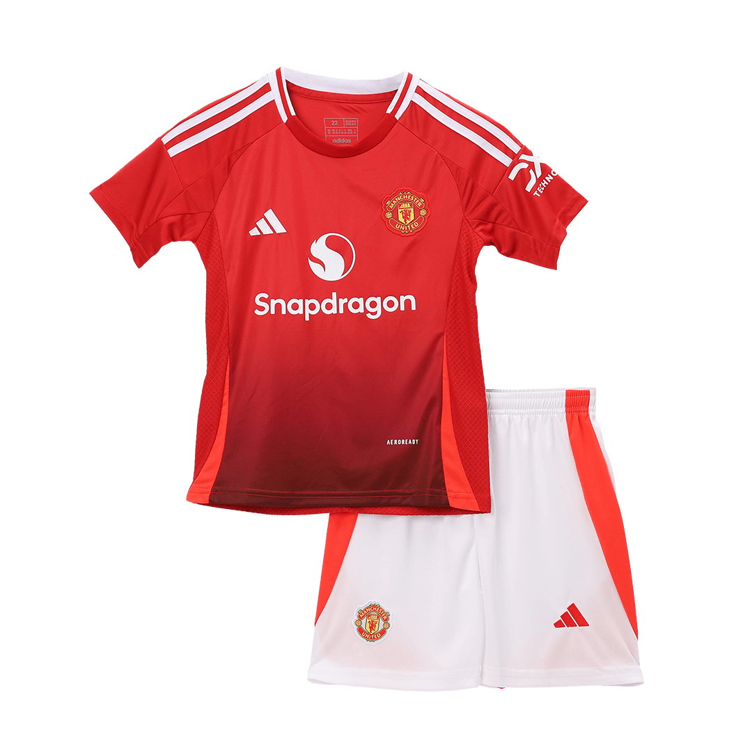 Kids Replica adidas Manchester United Home Kit 24/25 - Image 3
