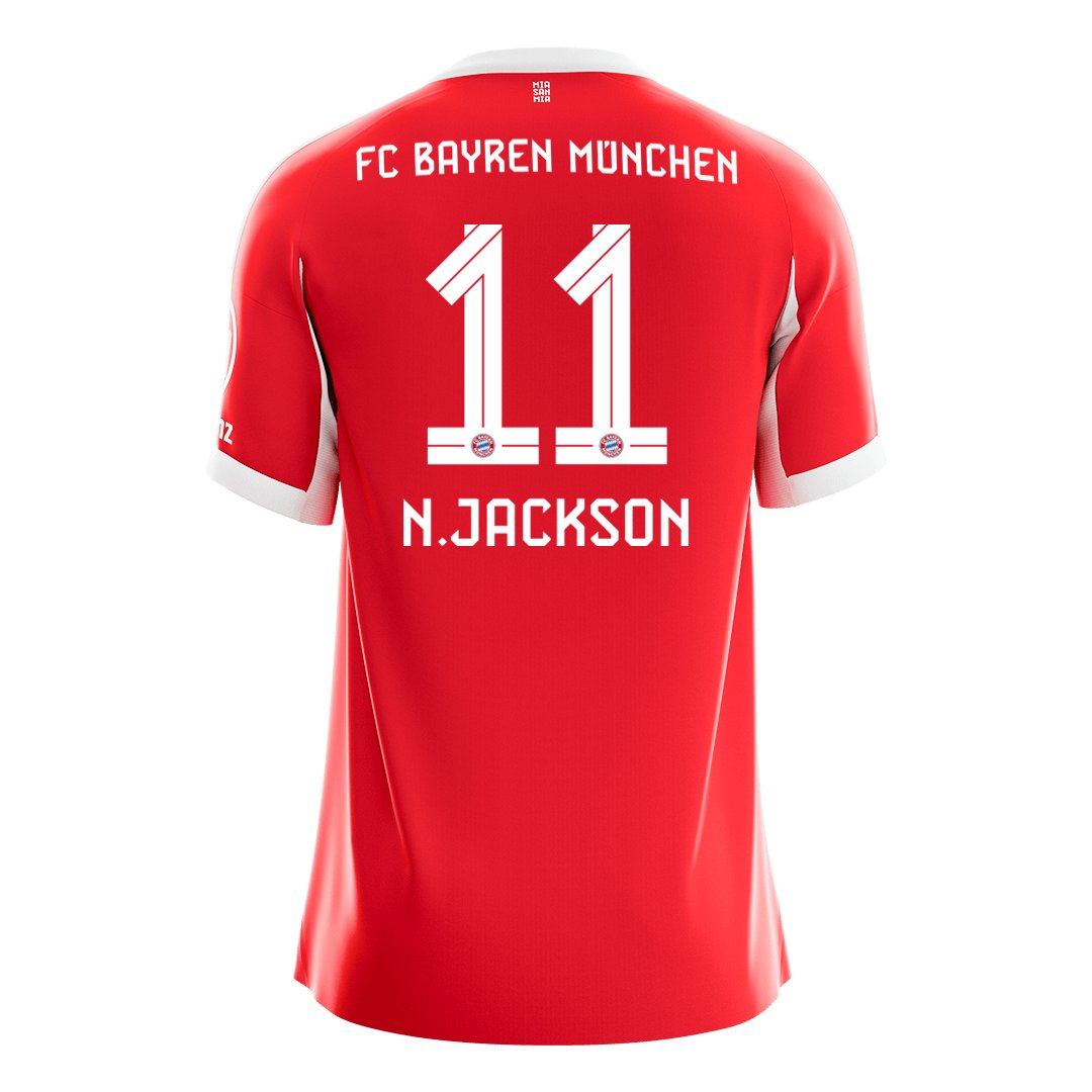 Men's Replica adidas Bayern Munich Home Jersey 25/26 N.JACKSON #11 - Image 2
