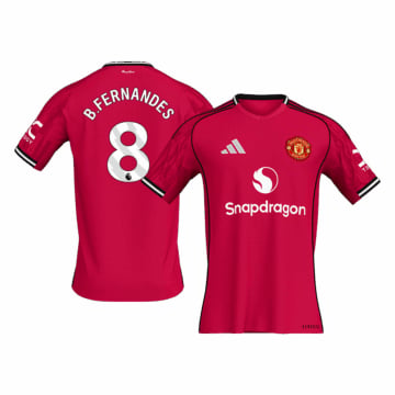 Men's Replica adidas Manchester United Home Jersey 25/26 B.FERNANDES #8