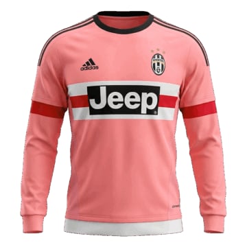 Men's Replica adidas Juventus Away Long Sleeve Jersey 15/16