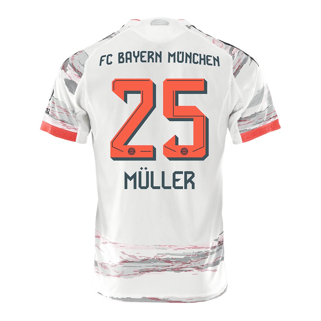 Men's Authentic adidas Bayern Munich Away Jersey 25/26 MÜLLER #25 - Image 3