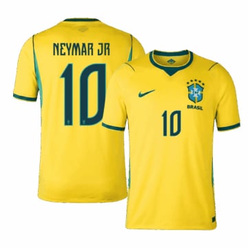 Men's Replica Nike Brazil Home Jersey 2026 NEYMAR JR #10