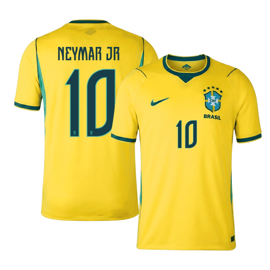 Men's Replica Nike Brazil Home Jersey 2026 NEYMAR JR #10