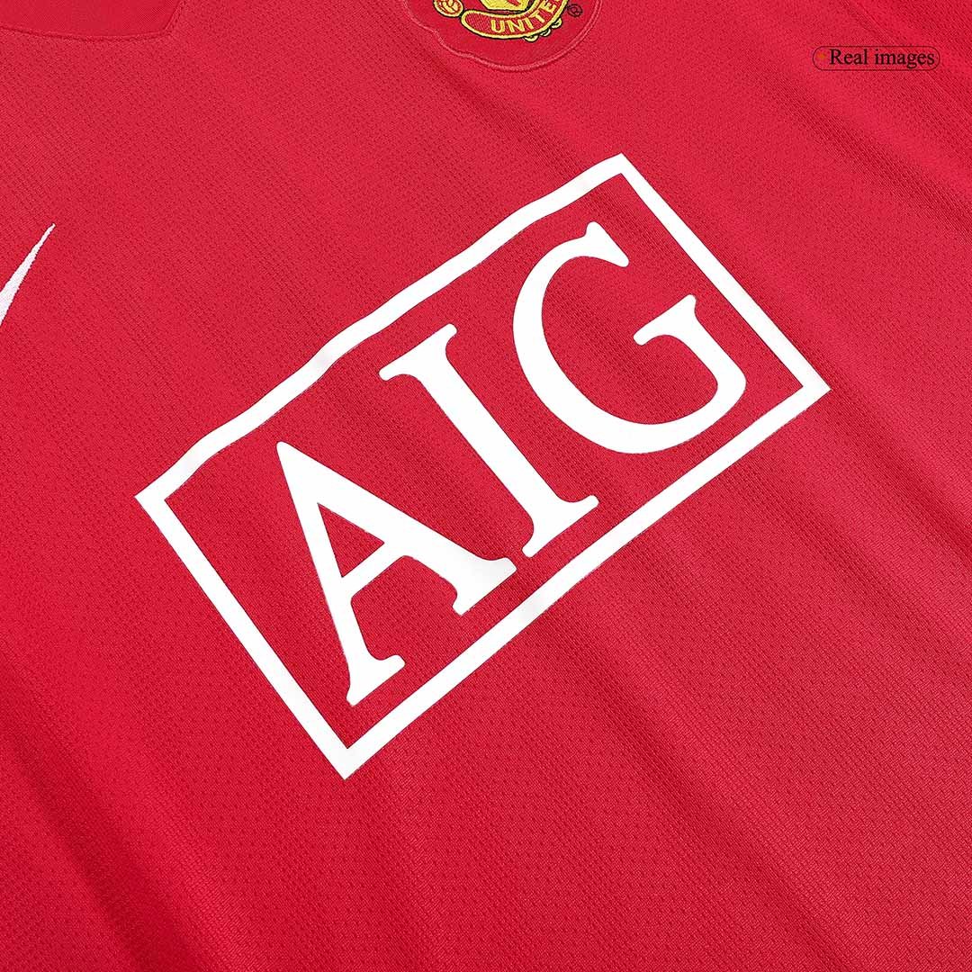 Retro Men's Manchester United Home Jersey 07/08 - Image 4